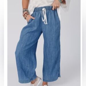 So Comfy Wide Leg Denim Pant